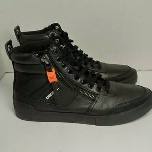 Diesel Mens -Dvelows Sneakers High Zip in Soft Lea